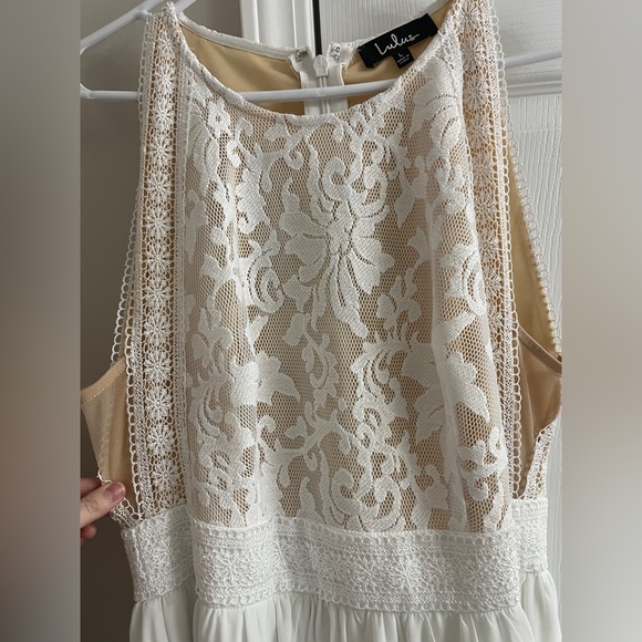 Lulus Forever and Always Bridal Dress Size Lg - Picture 4 of 5